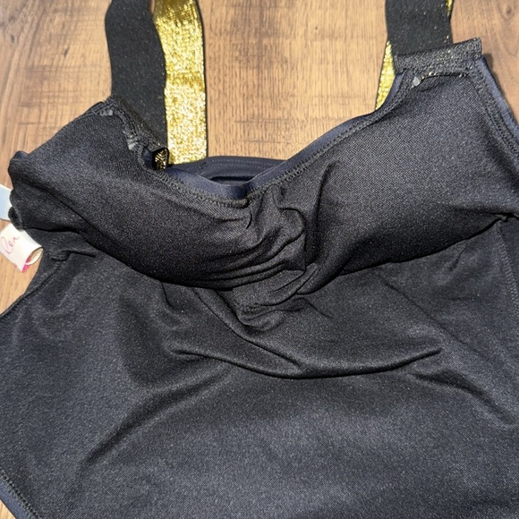 JESSLEA Black Swimsuit with Gold Straps size M - Picture 7 of 9